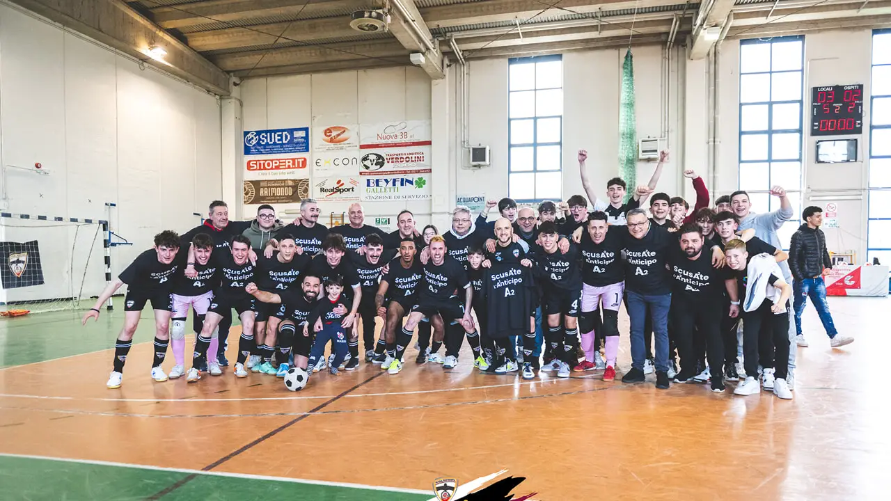 "We made history": Futsal Pontedera celebrates promotion to A2